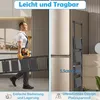 Escalera plegable de 4 peldaños con barandilla y peldaños Vista previa de la imagen del producto 3