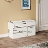 Biała szafka na buty z siedziskiem – 80 cm Podgląd zdjęcia produktu 5
