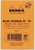 RHODIA Bloc-notes No. 10 DIN A8 kariert orange 80 Blatt Voir les images du produit 3
