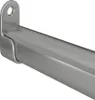 A close-up view of a chrome-plated wardrobe rail bracket and rod. Produktbild-Vorschau