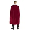 Königsmantel Bordeaux 140 cm – edler Umhang mit Fellkragen Produktbild-Vorschau 4