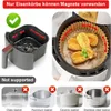 4 Sets Magnete für Airfryer Backpapier, Silikon Magnetische Produktbild-Vorschau 5