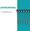Latte Macchiato Löffel Set, 6-teilig, 19 cm - Lange Löffel Produktbild-Vorschau 4