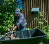 Polar Kunststoff Schubkarre Anhänger 283 Liter Schwarz Produktbild-Vorschau 5