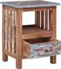 A wooden nightstand with a drawer and a shelf, against a white background. Náhled obrázku produktu