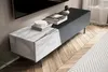 FineBuy Mobile TV basso nero 150 cm bianco Mobile TV Mobile Anteprima dell’immagine prodotto 5