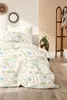 Primera Mako-Satin Bettwäsche 135x200 Paisley grün blau Produktbild-Vorschau 1