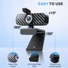1080P Full HD Webcam,USB Webcam,Full HD-Webcam,mit mikrofon Produktbild-Vorschau 6