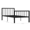 vidaXL Cadre de lit blanc métal 90×200 cm Voir les images du produit 9