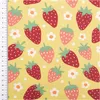 Baumwollstoff Meterware Popeline Stoff Erdbeeren gelb rot Produktbild-Vorschau 3