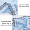 MODFU 12er Set Herren Stofftaschentücher Baumwolle, kariert Produktbild-Vorschau 5