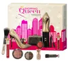 A beauty advent calendar with various makeup products displayed in front of it. Produktbild-Vorschau