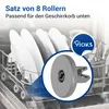 Korbrolle 8x Rad passend wie AEG Electrolux 5028696500/4 Produktbild-Vorschau 2