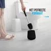 Strex Toiletborstel Siliconen met Houder Zwart - Productafbeelding-voorbeeld 6