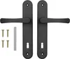 ADGO® Maniglia per porta 90 mm Inserto per serratura nero Anteprima dell’immagine prodotto 1