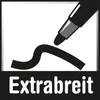 A graphic showing a pen drawing a thick, wavy line, with text below. Podgląd zdjęcia produktu