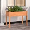 vidaXL Bac à plantes avec insert Brun 118x59x76 cm Sapin Voir les images du produit 2