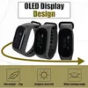 Three smartwatches are displayed on a light background with marketing text and icons at the bottom. Náhľad obrázku produktu