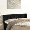 Kopfteil mit Ohren Schwarz 147x16x78/88 cm Samt Produktbild-Vorschau 1