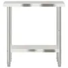 Piano di lavoro della cucina 82,5x55x85 cm in acciaio inox Anteprima dell’immagine prodotto 5