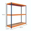 Scaffale S-Rax con 3 ripiani - 180cm x 180cm x 60cm Anteprima dell’immagine prodotto 5