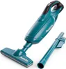 A teal and black Makita handheld vacuum cleaner with its extension tube accessory, shown against a white background. Podgląd zdjęcia produktu