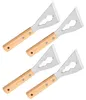Schaber Werkzeug Set 4er, Edelstahl Spachtel mit Holzgriff, Produktbild-Vorschau 1