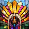 Statische Fensterfolie aus Buntglas, Sichtschutz, Produktbild-Vorschau 1
