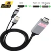 USB-C zu HDTV HDMI Adapter Kabel Stecker Grau bis zu 4K 2K Produktbild-Vorschau 1