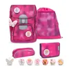 Belmil Motion ergonomisches Schulranzen Set 5-teilig "Shiny Pink" aus recyceltem Material