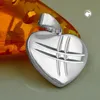 Anhänger 15x16mm Herz matt-glänzend diamantiert Silber 925 Produktbild-Vorschau 2