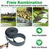 Collage showing different garden edging applications and product features. Produktbild-Vorschau