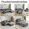 Sofa 2-Sitzer Sofa ohne Montage, Cordstoff, ergonomisch & Produktbild-Vorschau 4