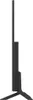 Side view of a black TV stand and screen. Voir les images du produit