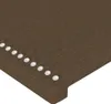 vidaXL Kopfteil Dunkelbraun 200 x 5 x 118/128 cm Stoff Produktbild-Vorschau 4