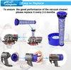Diagram showing how to replace a vacuum cleaner filter. Produktbild-Vorschau