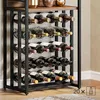 A Tribesigns 20-bottle wine rack is shown in a room with a wooden floor and a light-colored wall. Anteprima dell’immagine prodotto