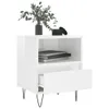 vidaXL Nachttisch Hochglanz-Weiß 40x35x50 cm Holzwerkstoff Produktbild-Vorschau 4