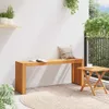 vidaXL Lavice, olejovaná, přírodní, 110 x 30 x 45 cm, Náhled obrázku produktu 3