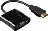 A black adapter cable with HDMI and VGA connectors. Anteprima dell’immagine prodotto