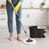 Mop obrotowy z wiadrem i pedałem nożnym – 2 nasadki z Podgląd zdjęcia produktu 2