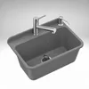 Granitan - Waschbecken - Ausgussbecken - 61x41x30 cm - Grau Produktbild-Vorschau 8