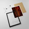 Gerahmtes Poster - Schwarzer Rahmen - Rot Blätter Palmen - Produktbild-Vorschau 4