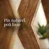IvoQ Lot de 3 Étagères Murales Hexagonales en Bois Naturel Voir les images du produit 4