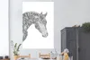 MuchoWow® Poster Pferd - Buchstaben - Weiß - Mädchen - Produktbild-Vorschau 2