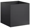 vidaXL Garten-Pflanzgefäß Schwarz 45 x 45 x 45 cm Produktbild-Vorschau 1