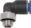 Riegler L-Steckverschraubung Blaue Serie, drehbar, G 1/8 a, Produktbild-Vorschau 1