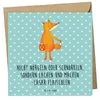 Mr. & Mrs. Panda Grußkarte Fuchs Laterne - Türkis Pastell - Produktbild-Vorschau 1
