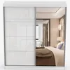 Schwebetürenschrank Kleiderschrank Schrank 233 cm Weiß/Weiß Produktbild-Vorschau 6