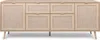 Sideboard Kommode groß Bali | Sonoma Eiche / Rafia Geflecht Produktbild-Vorschau 6